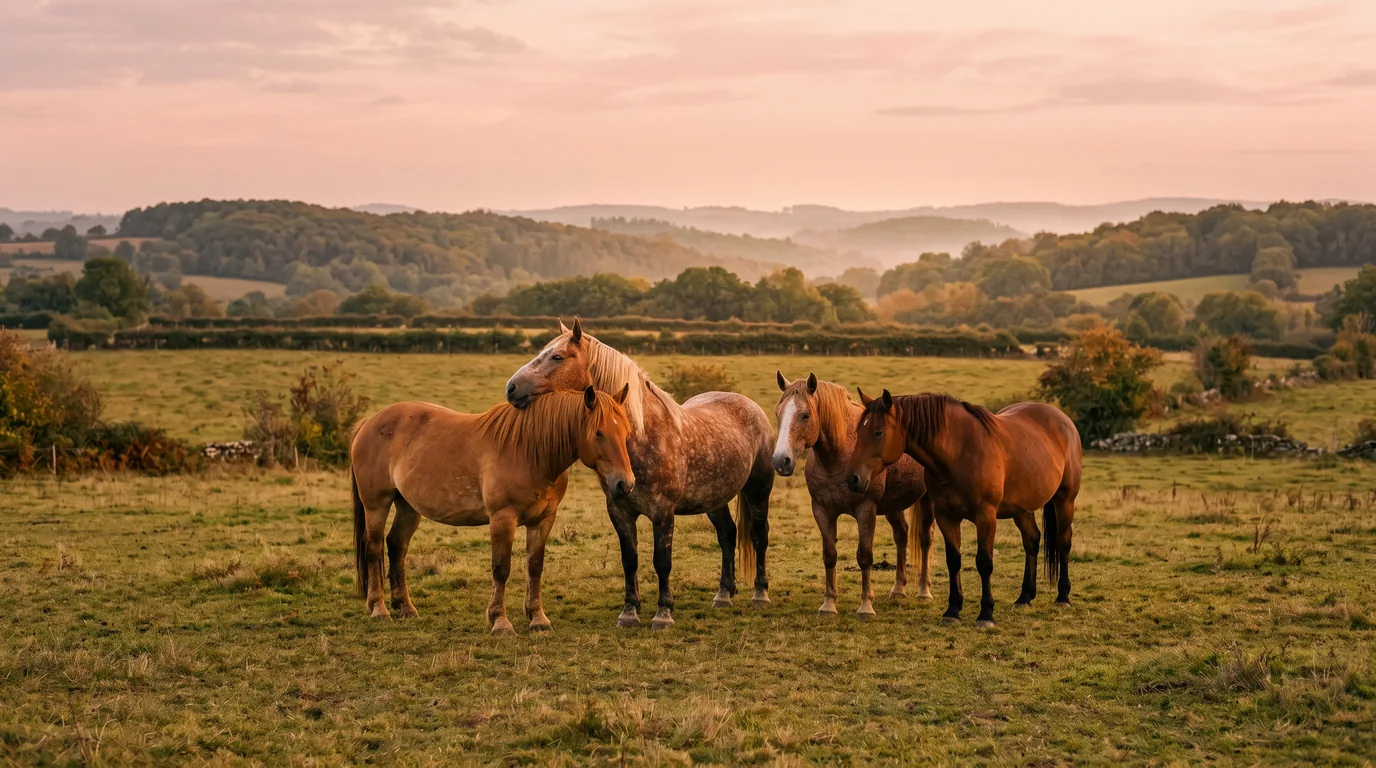 Les chevaux du Limoges-Couzeix Voltige en liberté, Haute-Vienne